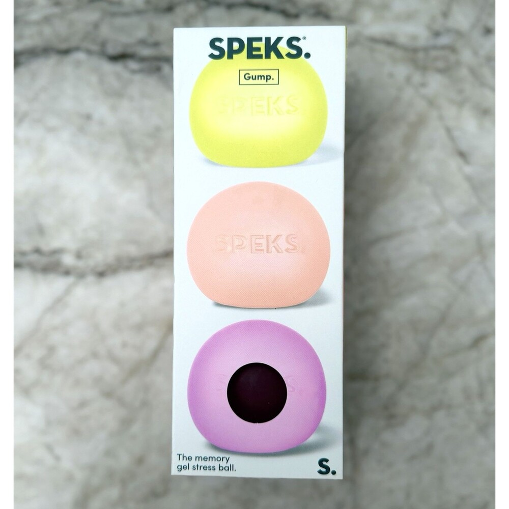 SPEKS Gump 3 Pk Memory Gel Stress Ball Squishy Fidget Stress Toy